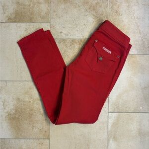 Hudson Red Denim Jeans